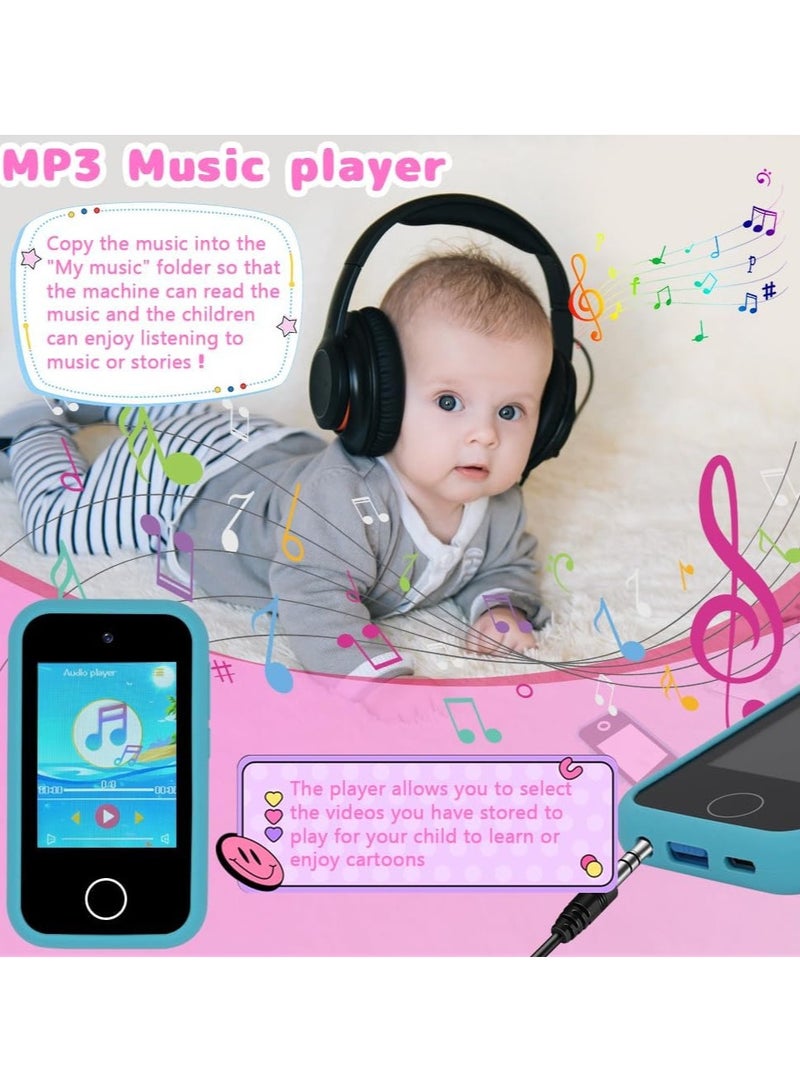 xppier Kids Smart Phone mobile, Mini Phone for Kids with Camera, Games, Educational Toy for Girls boys 3+ Years Old and toddler, Small Phones for Kids, Gift for Birthday or Learning - Image 4