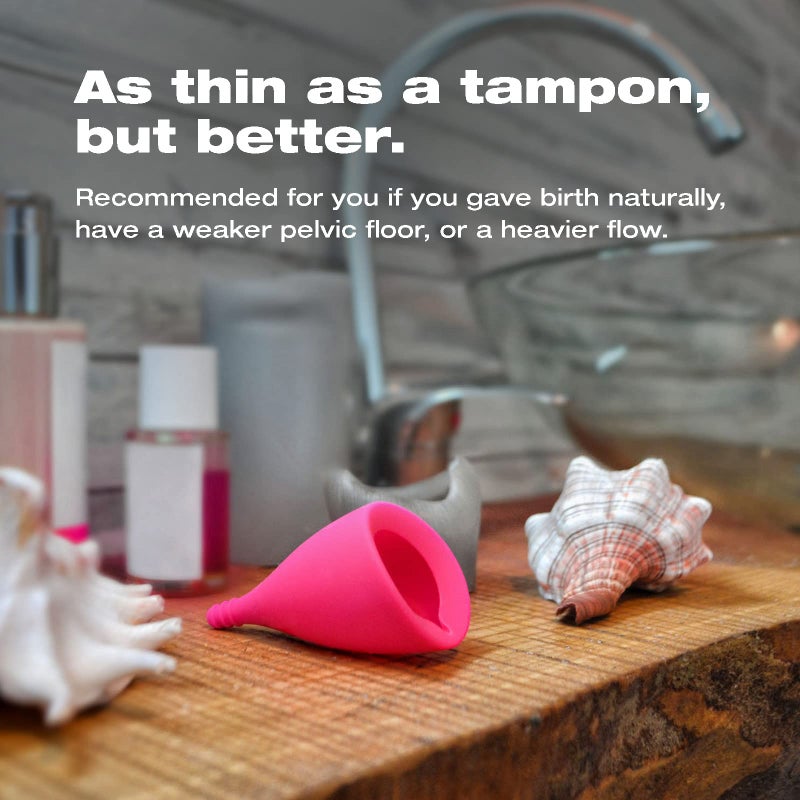 Intimina Lily Cup - Thin Menstrual Cup, Period Cup, Disposable Menstrual Cups with Up to 8 Hours Use (Size B) - Image 2