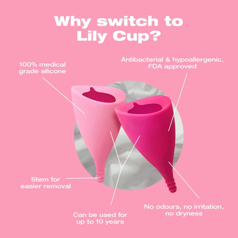 Intimina Lily Cup - Thin Menstrual Cup, Period Cup, Disposable Menstrual Cups with Up to 8 Hours Use (Size B) - Image 3