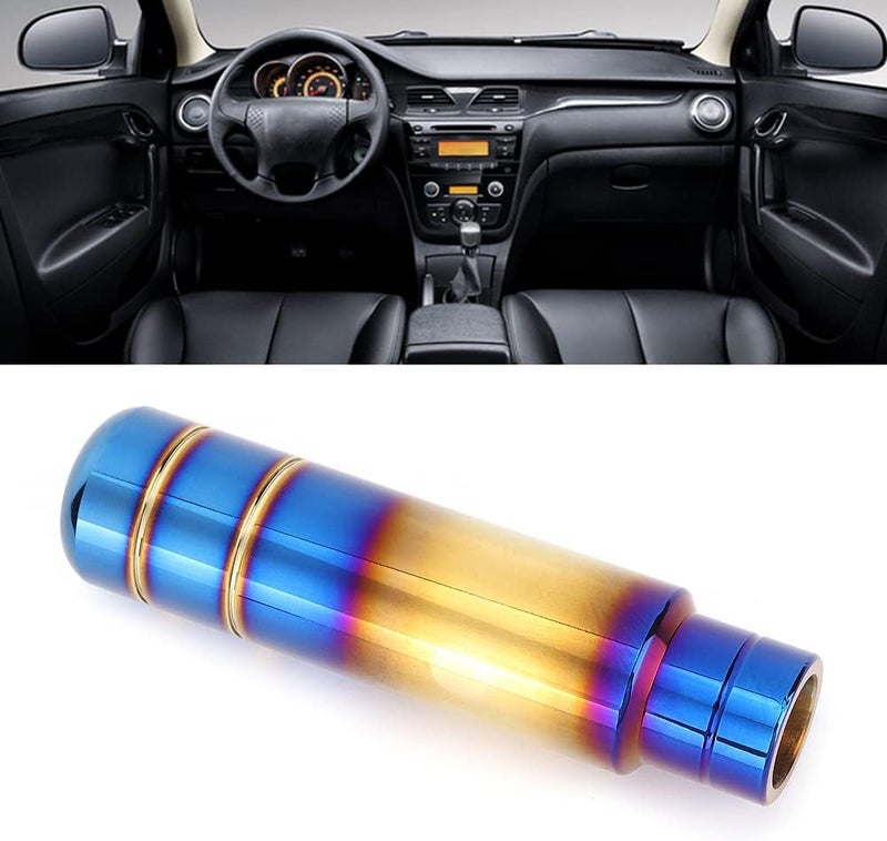 Universal Car Gear Shift Knob, Aluminium Alloy Shift Lever Handle, Ergonomic Design with Smooth Finish, Replacement for Manual Transmission Cars and SUVs (（13CM）) - Image 5