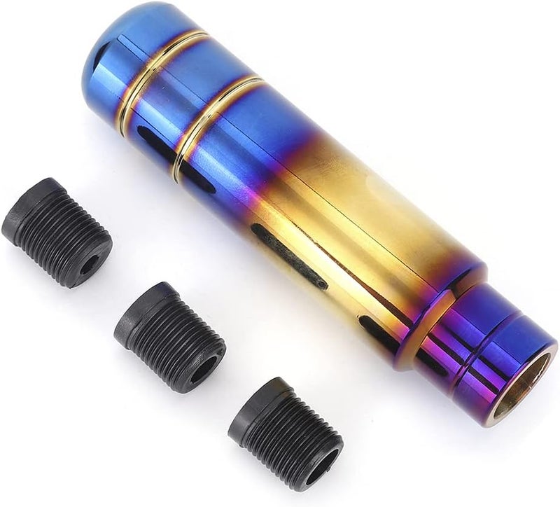 Universal Car Gear Shift Knob, Aluminium Alloy Shift Lever Handle, Ergonomic Design with Smooth Finish, Replacement for Manual Transmission Cars and SUVs (（13CM）) - Image 1