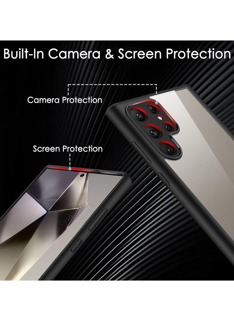 Generic - Bumper Protective Case for Samsung Galaxy S22 Ultra Silicone TPU Bumper Ultra Durable Ultra-Safe Camera Optimum Solution Black - Image 1