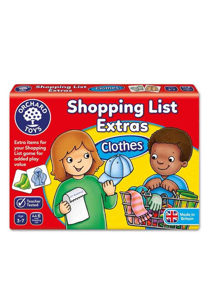 ORCHARD TOYS Orchard Toys - Shopping List Extras-Clothes  - Image 1