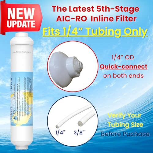 Puroflo ERO 5 pc Reverse Osmosis Filters Yearly Set, 5 Stage Reverse Osmosis Water Filter, Under Sink RO Water Filtration System Kit, Compatible with Most 10" RO System, Water Filter Wrench Included - Image 2