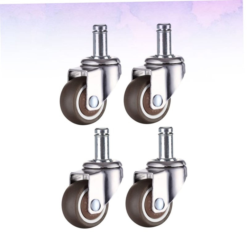 4PCS 2 Inch TPE Swivel Caster Wheels Universal Rolling For Office Chair Furniture - Image 4