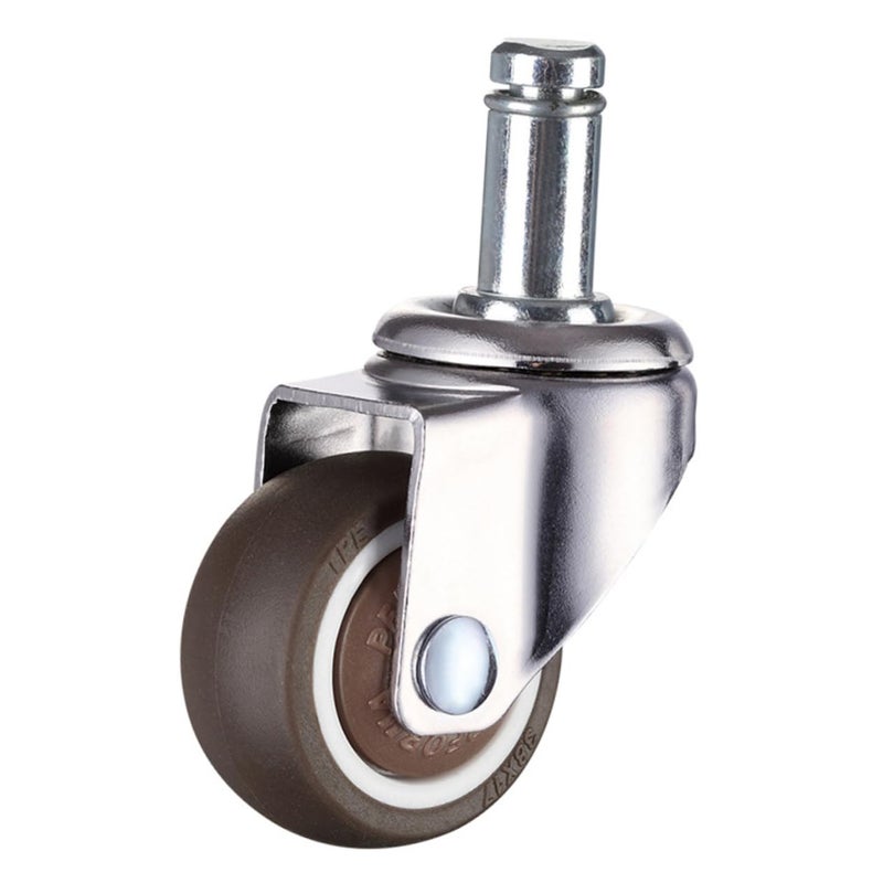 4PCS 2 Inch TPE Swivel Caster Wheels Universal Rolling For Office Chair Furniture - Image 2