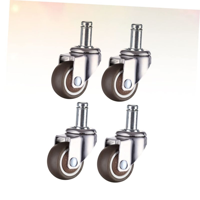 4PCS 2 Inch TPE Swivel Caster Wheels Universal Rolling For Office Chair Furniture - Image 5