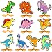 Pajean 10 Pcs Kids Lacing Cards Animal Sewing Cards Kits Double Sided Toddler Lacing Toys Crafts Developing Imagination Preschool Educational Learning Activity SuppliesDinosaur Style - Image 2
