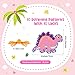 Pajean 10 Pcs Kids Lacing Cards Animal Sewing Cards Kits Double Sided Toddler Lacing Toys Crafts Developing Imagination Preschool Educational Learning Activity SuppliesDinosaur Style - Image 4