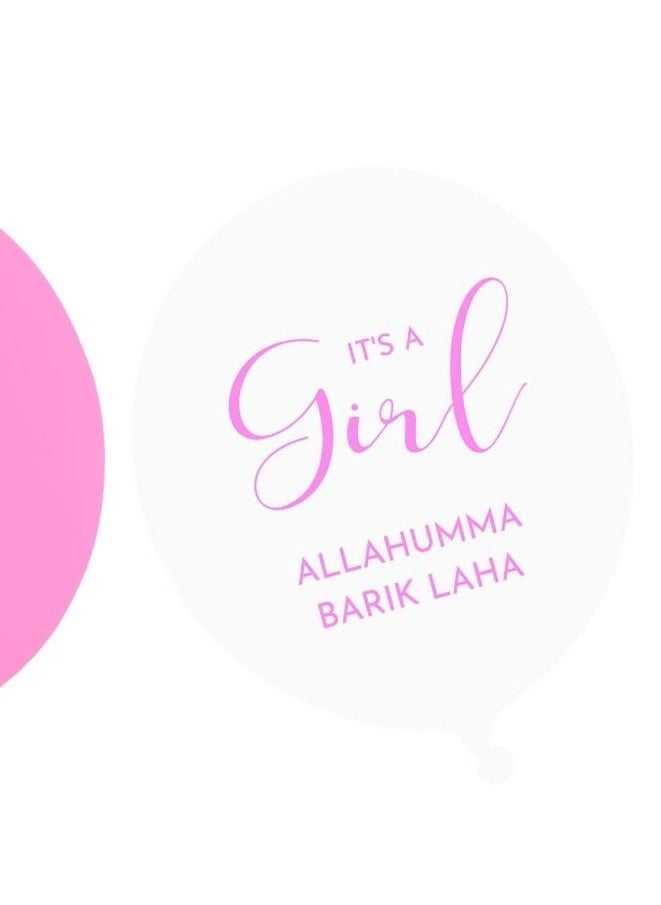 Peacock Supplies Baby Girl Party Balloons Pack of 10 - Pink Balloons for Baby Showers and Birthday Celebrations - Image 3