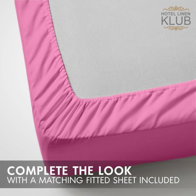 6-Piece King Down Alternative Comforter Set-All-Season Ultra Soft Microfiber Duvet Set Light weight and Cozy, Size: 240x260 cm-Stylish Quality Bedding for Year-Round Use, Pink - Image 3