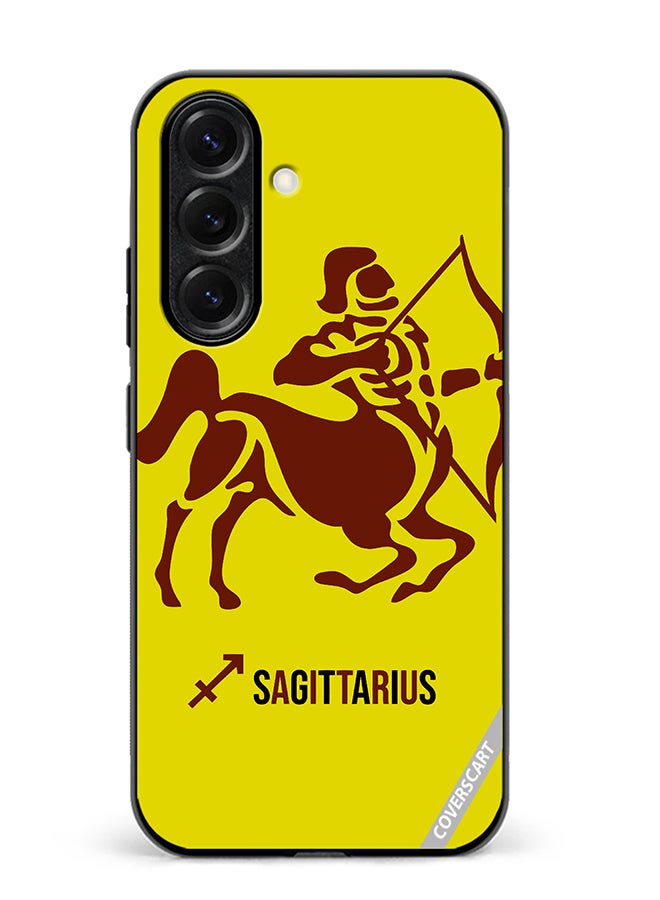 Protective Case Cover For Samsung Galaxy S25 Sagittarius Silhouette Zodiac Signs Design Multicolour