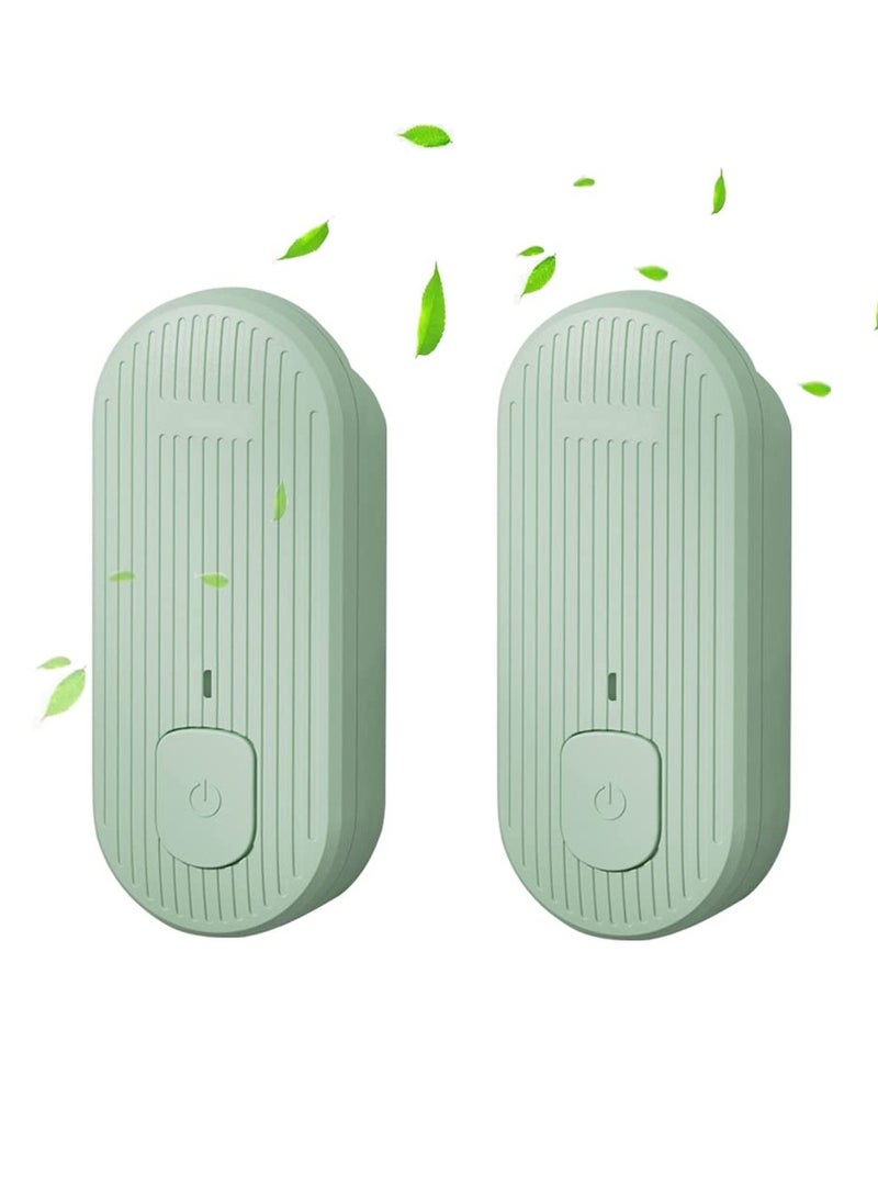 SYOSI 2 Pack Home Plug in Air Purifier, Mini Portable Air Purifier, Best for Home Office Car Room Bedrooms Toilets - Image 1