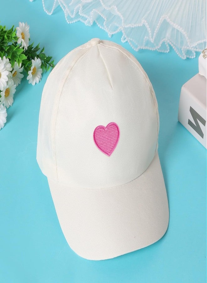 Yookat 10 Pieces DIY Baseball Caps Sun Hats in Beige - Image 5