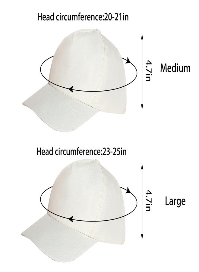Yookat 10 Pieces DIY Baseball Caps Sun Hats in Beige - Image 2