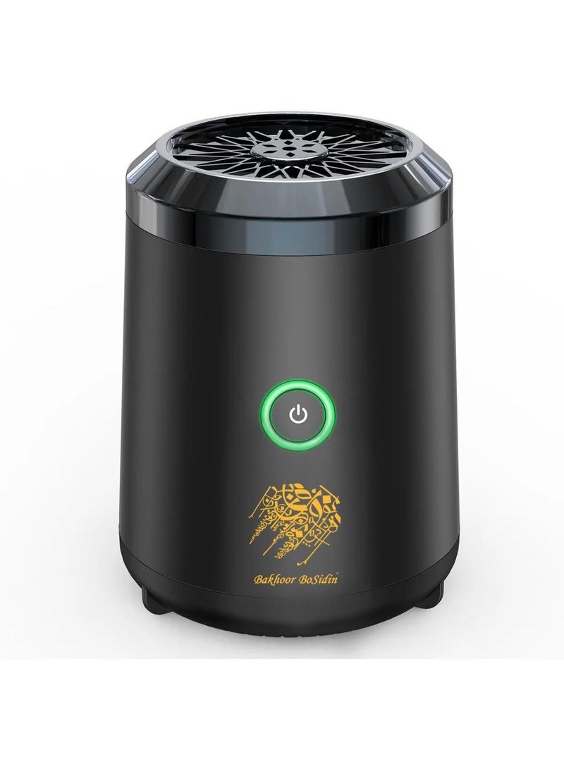 تنم مبخرة ذكية | مبخرة عود كهربائية محمولة | موزع روائح قابل لإعادة الشحن عبر منفذ USB | مبخرة كهربائية ببطارية تدوم طويلاً للمنزل والسيارة والسفر، هدية مثالية لرمضان والعيد | جهاز روائح معدني محمول - Image 1