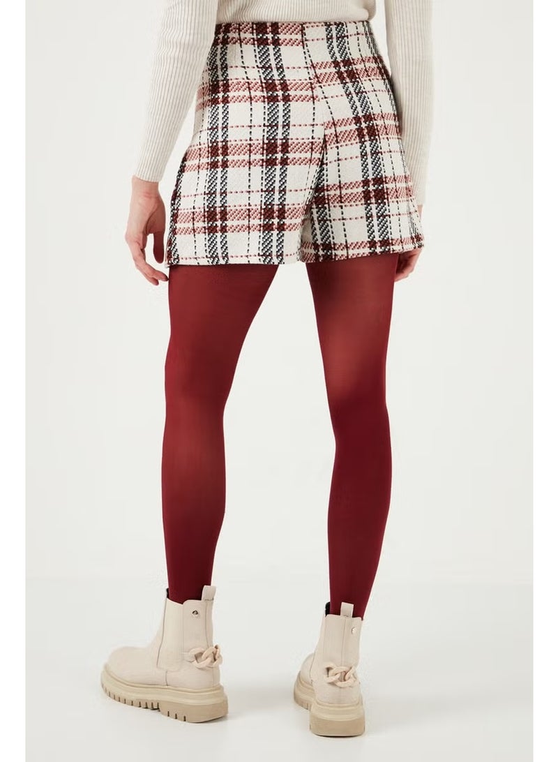 Lela Regular Fit Winter Tweed Mini Short Skirt Women's Short Skirt 611ET0020 - Image 5