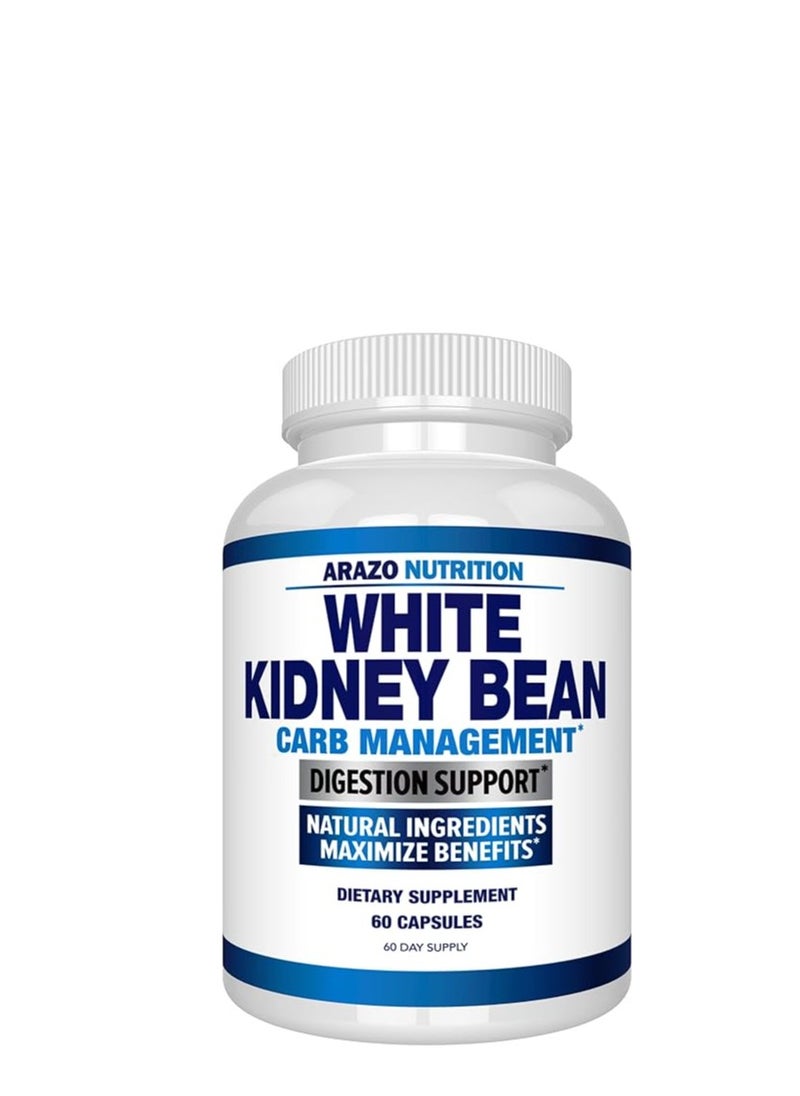 Arazo Nutrition White Kidney Bean Digestion Support 60 Capsules  - Image 1