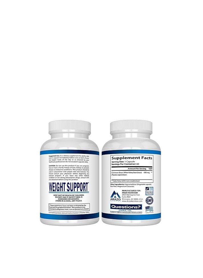 Arazo Nutrition White Kidney Bean Digestion Support 60 Capsules  - Image 2