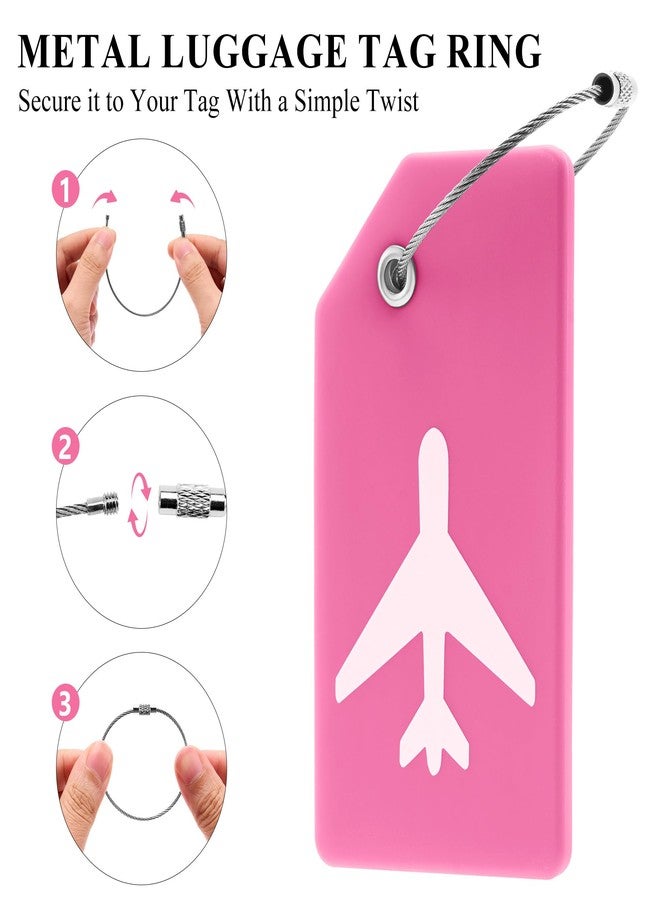Gostwo Silicone Luggage Tag Baggage Handbag School Bag Suitcase Instrument Tag Label by Gostwo（Rose Hermosa） - Image 2