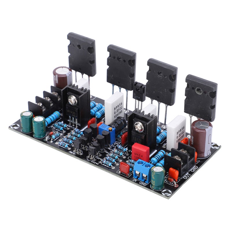 200W Undistorted Power Amplifier Board: High Accuracy Chip Resistors For Low Noise - Large Heat Dissipation Area For Longer Lifespan, 300W Max Power Audio Amplifier Board For Home Audio System Replace - Image 4