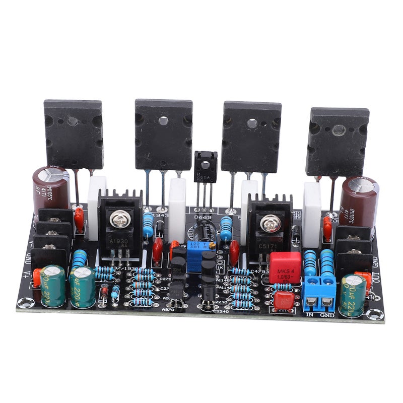 200W Undistorted Power Amplifier Board: High Accuracy Chip Resistors For Low Noise - Large Heat Dissipation Area For Longer Lifespan, 300W Max Power Audio Amplifier Board For Home Audio System Replace - Image 1