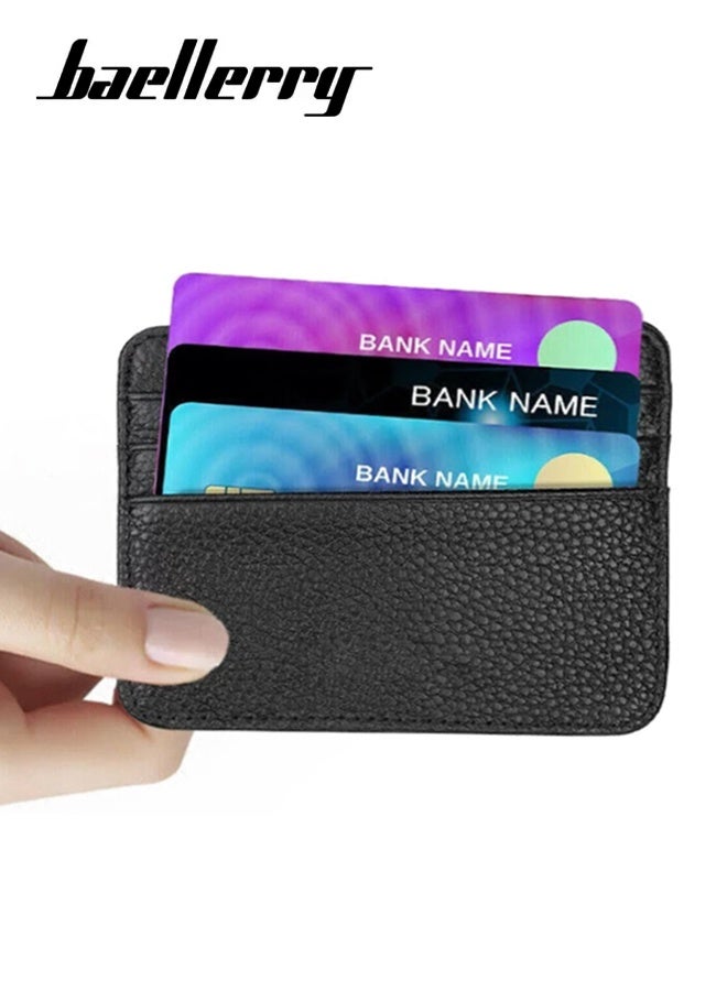 baellerry Men's wallet Slim Minimalist Leather Card Holder Men, Men's Leather Wallet, Stylish, Perfect for Daily Use and Travel Convenience - Image 1