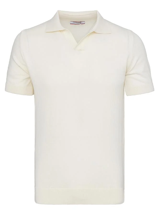 FELIX HARDY Ecru-Blue Men's 100% Cotton Polo Shirt Short Sleeve Pack of 2 for Men | Best Price UAE