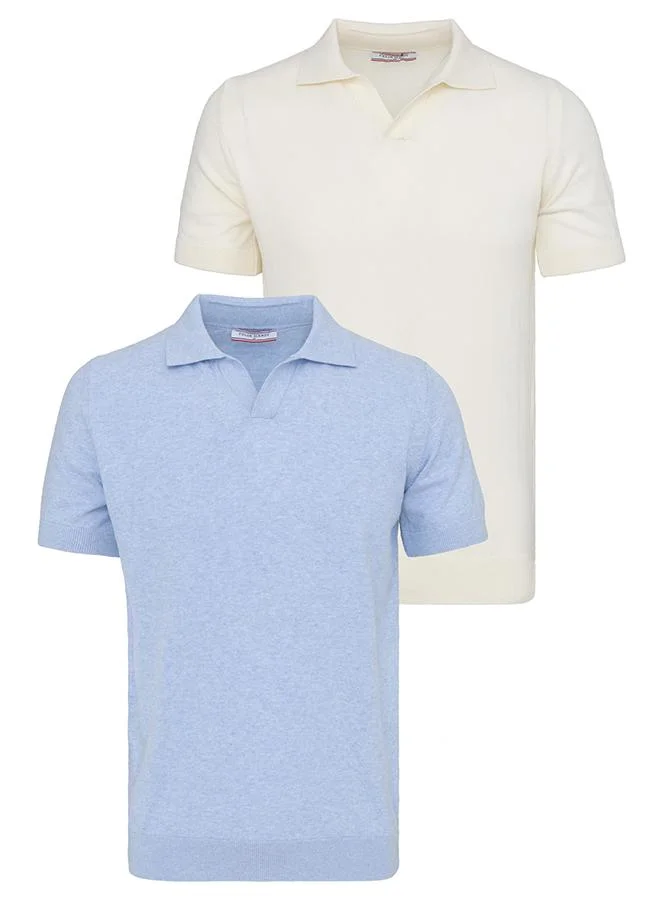 فيليكس هاردي Men's 100% Cotton Polo Shirt Short Sleeve Pack of 2