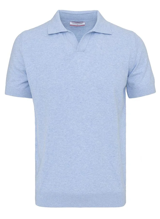FELIX HARDY Ecru-Blue Men's 100% Cotton Polo Shirt Short Sleeve Pack of 2 for Men | Best Price UAE
