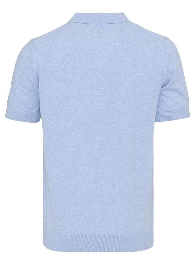 FELIX HARDY Ecru-Blue Men's 100% Cotton Polo Shirt Short Sleeve Pack of 2 for Men | Best Price UAE