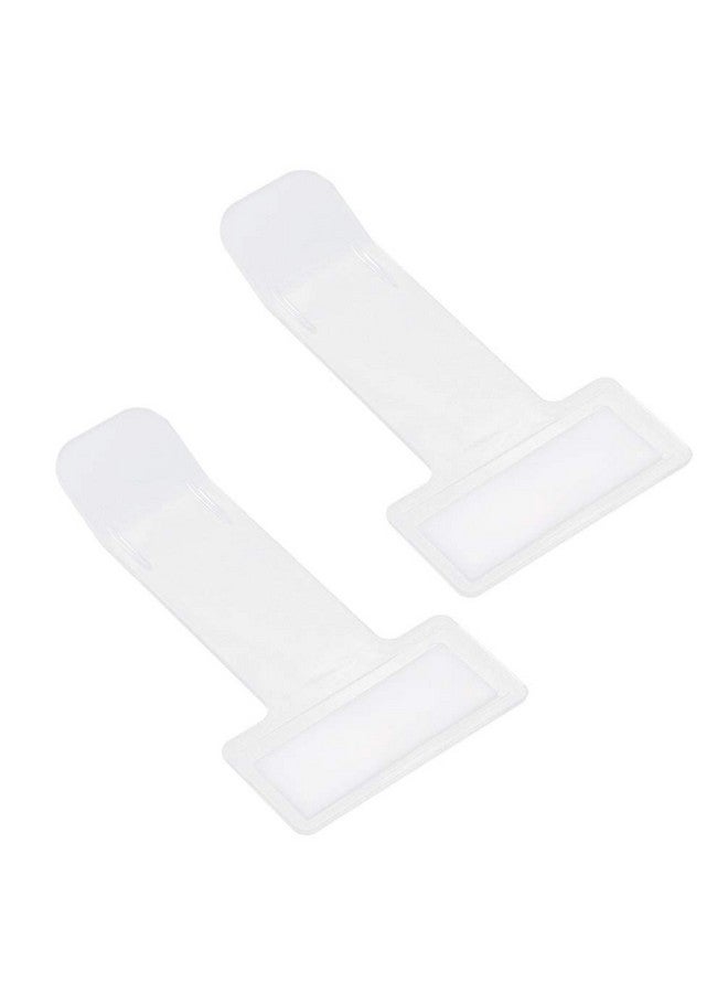 HEALLILY Transparent Windshield Plastic Parking Ticket Holder Clip Car Bill Ticket Holder With Adhesive Tape For Car Windscreen Window 2Pcs - Image 1