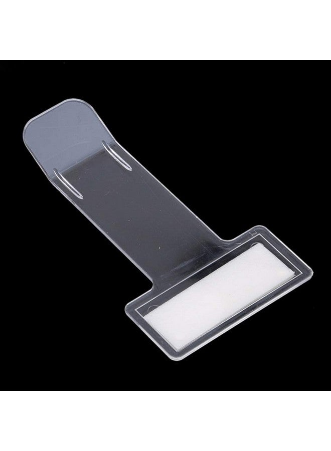 HEALLILY Transparent Windshield Plastic Parking Ticket Holder Clip Car Bill Ticket Holder With Adhesive Tape For Car Windscreen Window 2Pcs - Image 3