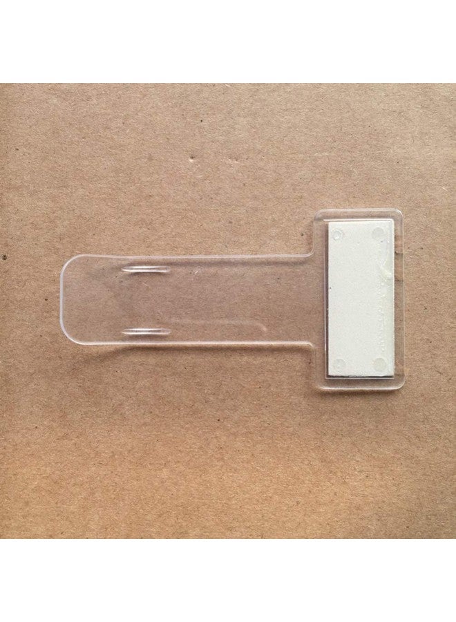 HEALLILY Transparent Windshield Plastic Parking Ticket Holder Clip Car Bill Ticket Holder With Adhesive Tape For Car Windscreen Window 2Pcs - Image 5