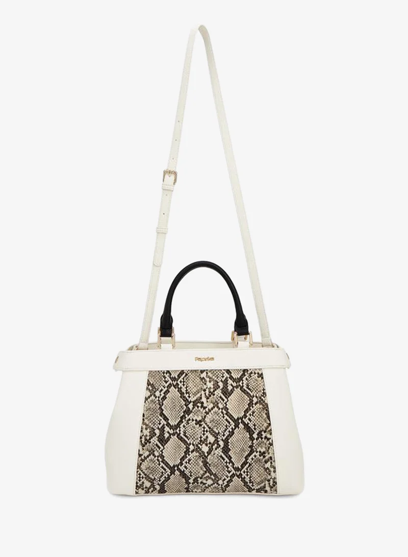 بابريكا Animal Print Tote Bag With Double Handles