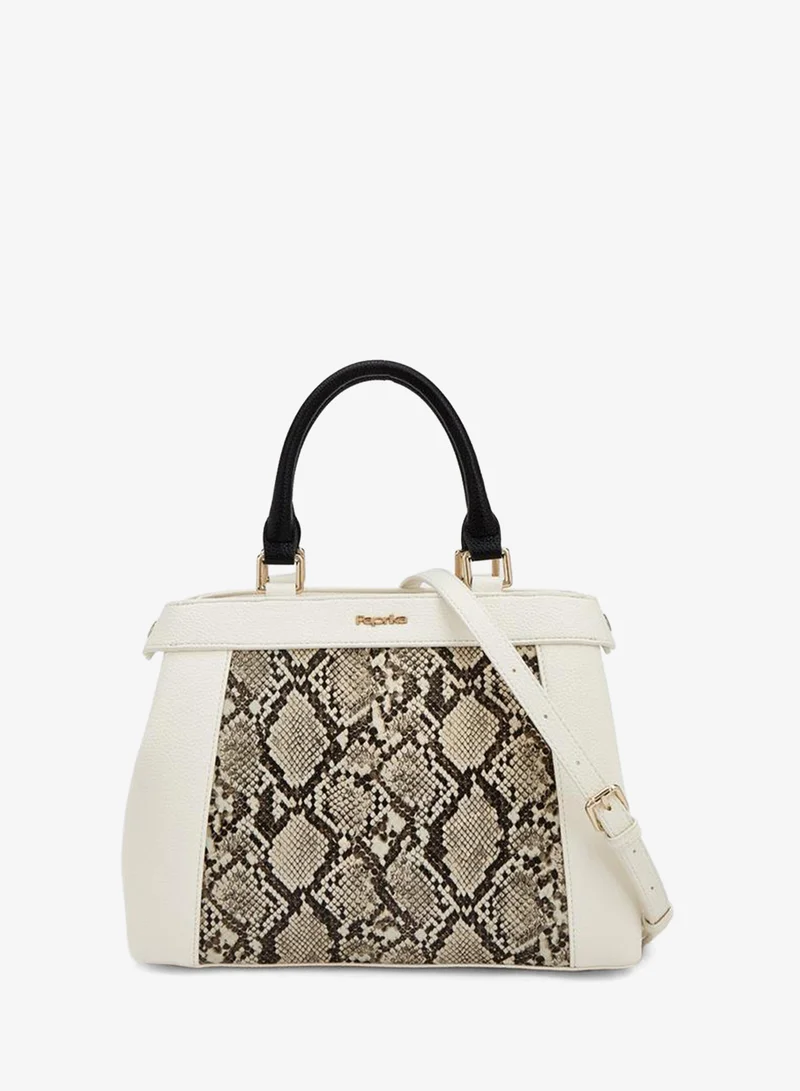 بابريكا Animal Print Tote Bag With Double Handles