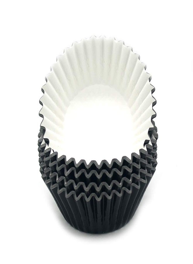 Mombake Standard Black Foil Cupcake Liners Muffin Baking Cups for Party and More, 100-Count - Image 2