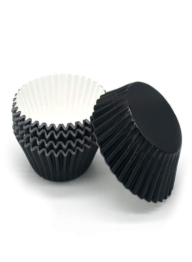 Mombake Standard Black Foil Cupcake Liners Muffin Baking Cups for Party and More, 100-Count - Image 4