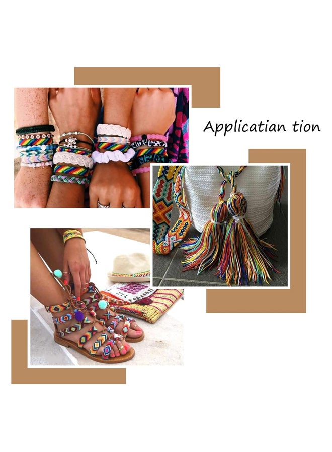 550 متر/601 ياردة 0.2 ملم خيط نايلون بوليستر مشمع لصنع المجوهرات وتجليد الكتب وإصلاحها بيج داكن - Image 3