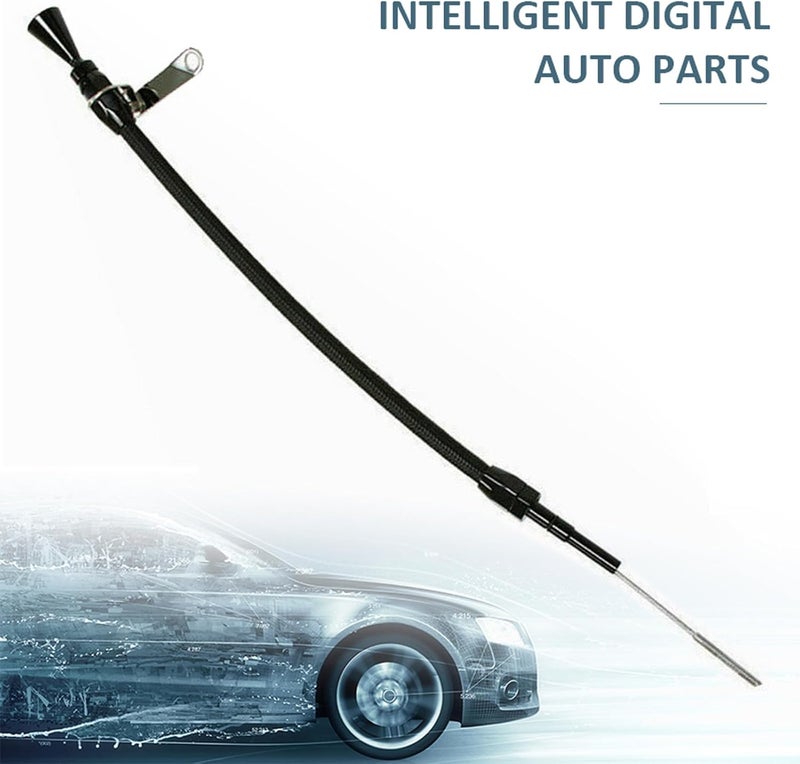Abrasion Auto Aluminum Handle Flexible Stainless Steel Transmission Dipstick Filler Tube Kit for 5.7L VT VY Engine Oil Automatic Tube Engine Parts Auto Aluminum Handle Flexible Stainless - Image 2