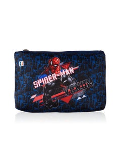 Kuber Industries Kuber Industries Pack of 4 Pencil Pouch | Square Stationary Pouch | Pen-Pencil Box for Kids | School Geometry Pouch | Pencil Utility Bag | Zipper Pencil Organizer | Navy Blue & Blue  - Image 2