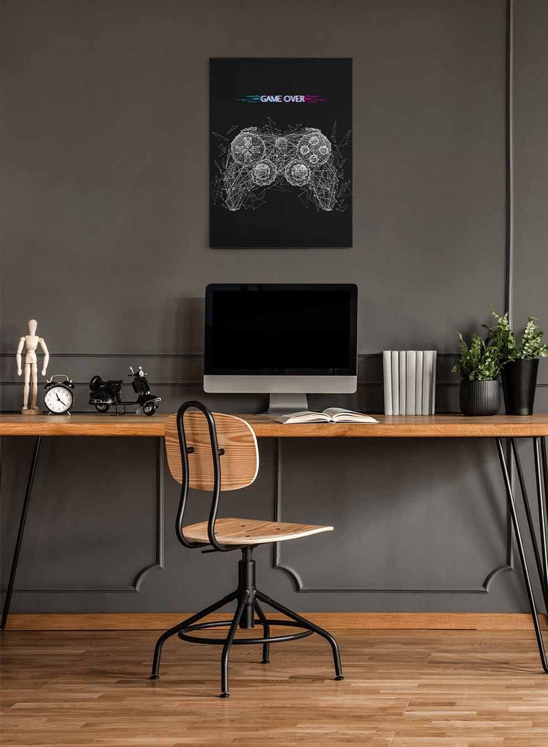 لوحة كانفاس على إطار خشبي للألعاب، تصميم جويستيك، للمنزل، غرفة المعيشة، المكتب، الديكور - Image 2