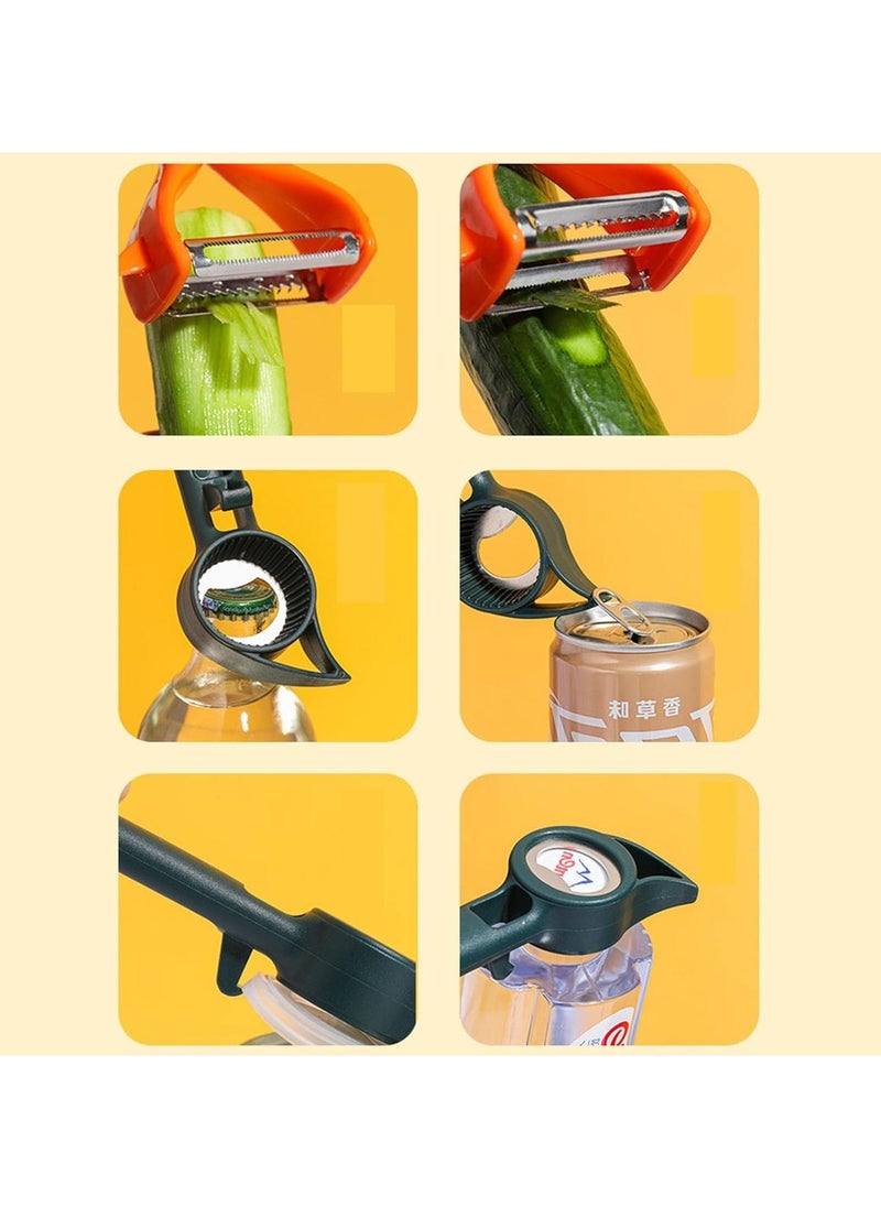 HM2A - Ultra Sharp Multifunctional Potato Peeler, for Fruit and Vegetables, for the Kitchen, Robust Bottle Opener with Ergonomic Handle - Image 1