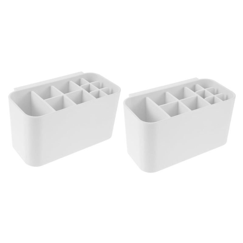 2 Pack Wall Mounted Electric Toothbrush Holder No Drilling Bathroom Organizer Space Saving Storage - Image 2