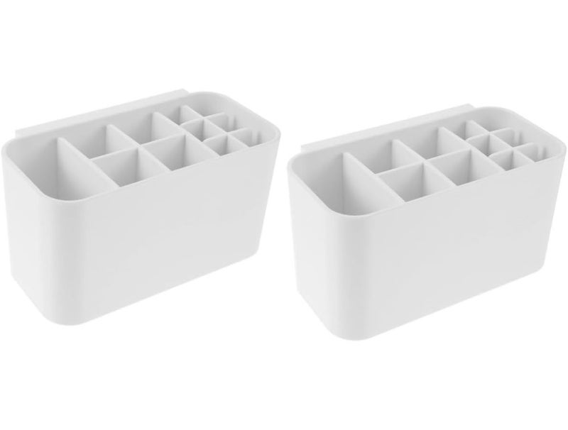 2 Pack Wall Mounted Electric Toothbrush Holder No Drilling Bathroom Organizer Space Saving Storage - Image 1