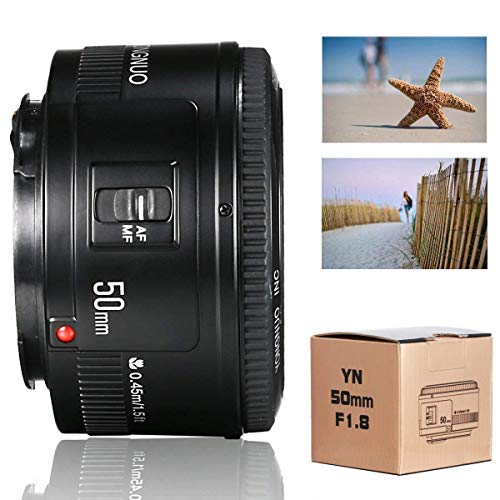 YONGNUO عدسة يونغنو EF YN 50mm F/1.8 1:1.8 القياسية لكاميرا كانون ريبيل الرقمية تعمل بشكل جيد مع معظم كاميرات كانون DSLR - Image 5