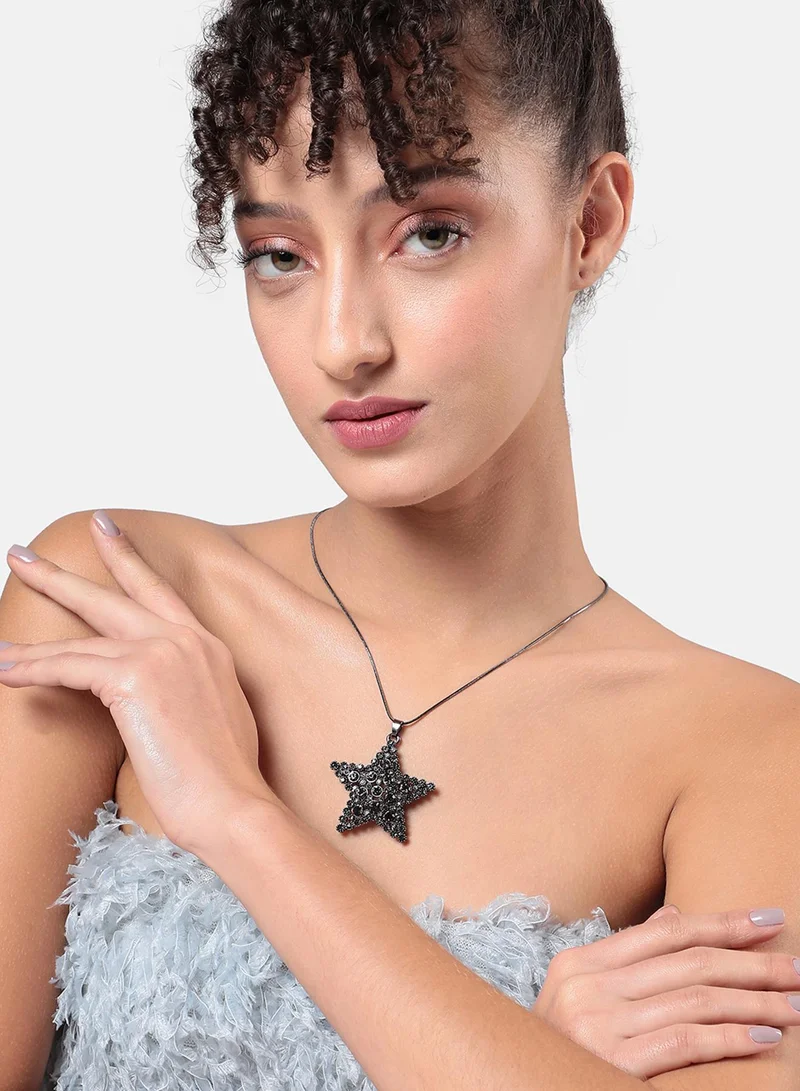 سوهي قلادة بقلادة ستارلايت سيريناد - فضي داكن