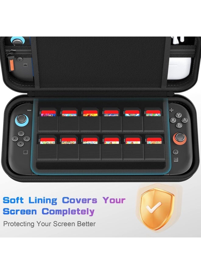 Case for Nintendo Switch 2, Portable Switch Travel Case - Waterproof Nylon material - Lightweight and Large Capacity Carrying case - Accessories for Switch 2 - Image 3