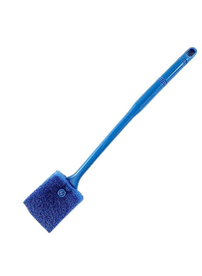 TED TABBIES Aquarium Algae Cleaner/Scraper | Double-Sided Sponge Brush | Long Handle Fish Tank Scrubber (15.4 inches) - Image 1