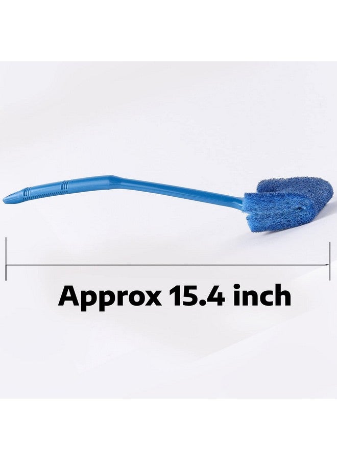 TED TABBIES Aquarium Algae Cleaner/Scraper | Double-Sided Sponge Brush | Long Handle Fish Tank Scrubber (15.4 inches) - Image 2